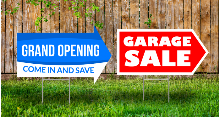 1/4" Corrugated Plastic Arrow Yard Signs | Coroplast® Arrows